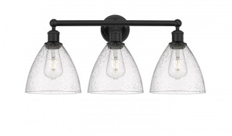 Bristol - 3 Light - 26 inch - Matte Black - Bath Vanity Light (3442|616-3W-BK-GBD-754)