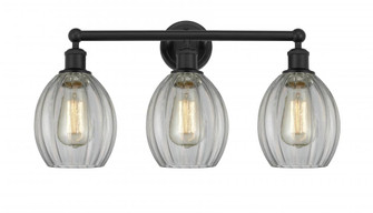 Eaton - 3 Light - 24 inch - Matte Black - Bath Vanity Light (3442|616-3W-BK-G82)