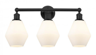 Cindyrella - 3 Light - 24 inch - Matte Black - Bath Vanity Light (3442|616-3W-BK-G651-6)