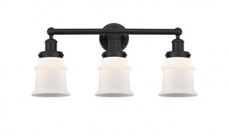 Canton - 3 Light - 23 inch - Matte Black - Bath Vanity Light (3442|616-3W-BK-G181S)