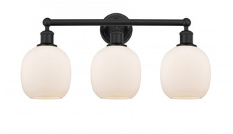 Belfast - 3 Light - 24 inch - Matte Black - Bath Vanity Light (3442|616-3W-BK-G101)