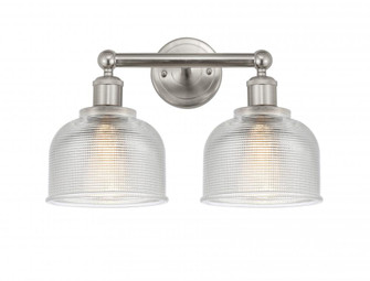Dayton - 2 Light - 15 inch - Brushed Satin Nickel - Bath Vanity Light (3442|616-2W-SN-G412)