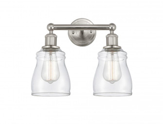 Ellery - 2 Light - 14 inch - Brushed Satin Nickel - Bath Vanity Light (3442|616-2W-SN-G392)