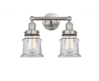 Canton - 2 Light - 14 inch - Brushed Satin Nickel - Bath Vanity Light (3442|616-2W-SN-G182S)