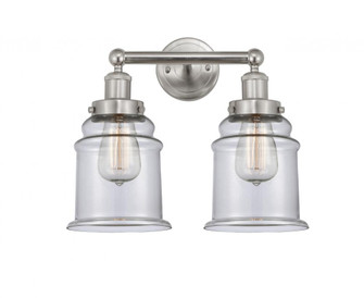 Canton - 2 Light - 15 inch - Brushed Satin Nickel - Bath Vanity Light (3442|616-2W-SN-G182)
