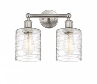Cobbleskill - 2 Light - 14 inch - Brushed Satin Nickel - Bath Vanity Light (3442|616-2W-SN-G1113)