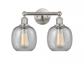 Belfast - 2 Light - 15 inch - Brushed Satin Nickel - Bath Vanity Light (3442|616-2W-SN-G104)