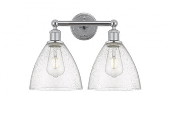 Bristol - 2 Light - 17 inch - Polished Chrome - Bath Vanity Light (3442|616-2W-PC-GBD-754)