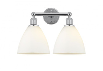 Bristol - 2 Light - 17 inch - Polished Chrome - Bath Vanity Light (3442|616-2W-PC-GBD-751)