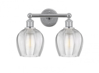 Norfolk - 2 Light - 15 inch - Polished Chrome - Bath Vanity Light (3442|616-2W-PC-G462-6)