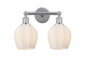 Norfolk - 2 Light - 15 inch - Polished Chrome - Bath Vanity Light (3442|616-2W-PC-G461-6)
