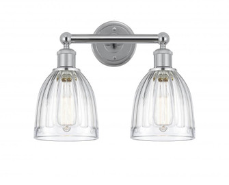 Brookfield - 2 Light - 15 inch - Polished Chrome - Bath Vanity Light (3442|616-2W-PC-G442)