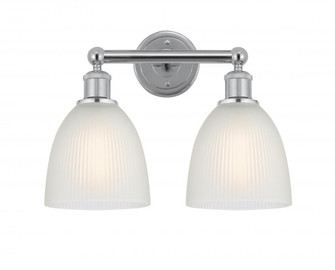 Castile - 2 Light - 15 inch - Polished Chrome - Bath Vanity Light (3442|616-2W-PC-G381)