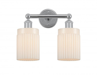 Hadley - 2 Light - 14 inch - Polished Chrome - Bath Vanity Light (3442|616-2W-PC-G341)