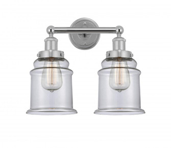 Canton - 2 Light - 15 inch - Polished Chrome - Bath Vanity Light (3442|616-2W-PC-G182)