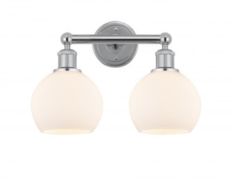 Athens - 2 Light - 15 inch - Polished Chrome - Bath Vanity Light (3442|616-2W-PC-G121-6)