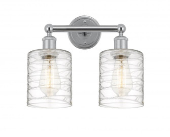 Cobbleskill - 2 Light - 14 inch - Polished Chrome - Bath Vanity Light (3442|616-2W-PC-G1113)