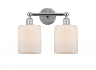 Cobbleskill - 2 Light - 14 inch - Polished Chrome - Bath Vanity Light (3442|616-2W-PC-G111)