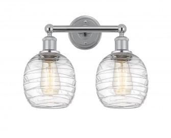 Belfast - 2 Light - 15 inch - Polished Chrome - Bath Vanity Light (3442|616-2W-PC-G1013)