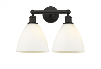 Bristol - 2 Light - 17 inch - Oil Rubbed Bronze - Bath Vanity Light (3442|616-2W-OB-GBD-751)