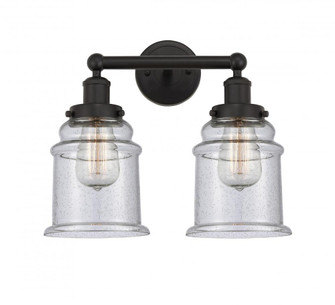 Canton - 2 Light - 15 inch - Oil Rubbed Bronze - Bath Vanity Light (3442|616-2W-OB-G184)