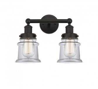 Canton - 2 Light - 14 inch - Oil Rubbed Bronze - Bath Vanity Light (3442|616-2W-OB-G182S)