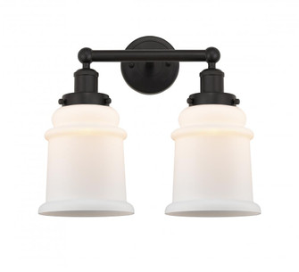 Canton - 2 Light - 15 inch - Oil Rubbed Bronze - Bath Vanity Light (3442|616-2W-OB-G181)