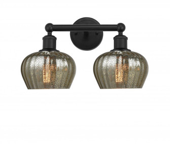 Fenton - 2 Light - 16 inch - Matte Black - Bath Vanity Light (3442|616-2W-BK-G96)