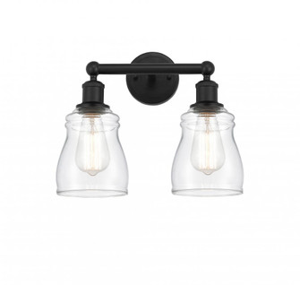 Ellery - 2 Light - 14 inch - Matte Black - Bath Vanity Light (3442|616-2W-BK-G392)