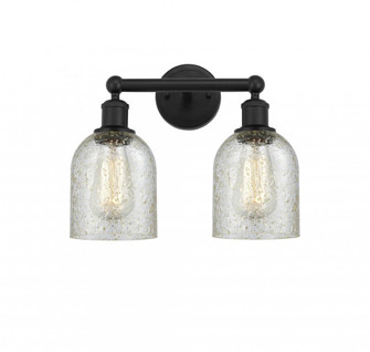 Caledonia - 2 Light - 14 inch - Matte Black - Bath Vanity Light (3442|616-2W-BK-G259)