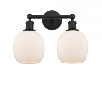 Belfast - 2 Light - 15 inch - Matte Black - Bath Vanity Light (3442|616-2W-BK-G101)