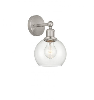 Athens - 1 Light - 6 inch - Brushed Satin Nickel - Sconce (3442|616-1W-SN-G122-6)