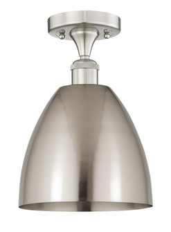 Bristol - 1 Light - 9 inch - Brushed Satin Nickel - Semi-Flush Mount (3442|616-1F-SN-MBD-9-SN)