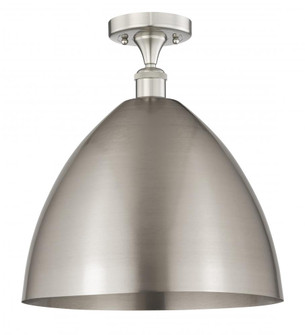 Bristol - 1 Light - 16 inch - Brushed Satin Nickel - Semi-Flush Mount (3442|616-1F-SN-MBD-16-SN)