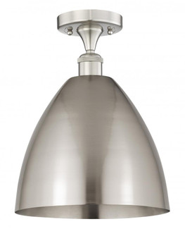 Bristol - 1 Light - 12 inch - Brushed Satin Nickel - Semi-Flush Mount (3442|616-1F-SN-MBD-12-SN)