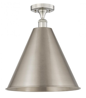 Berkshire - 1 Light - 16 inch - Brushed Satin Nickel - Semi-Flush Mount (3442|616-1F-SN-MBC-16-SN)
