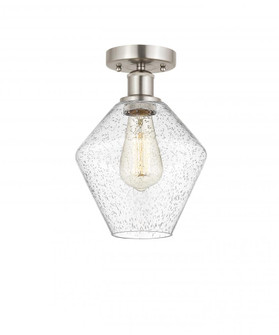 Cindyrella - 1 Light - 8 inch - Brushed Satin Nickel - Semi-Flush Mount (3442|616-1F-SN-G654-8)