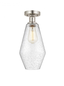 Cindyrella - 1 Light - 7 inch - Brushed Satin Nickel - Semi-Flush Mount (3442|616-1F-SN-G654-7)