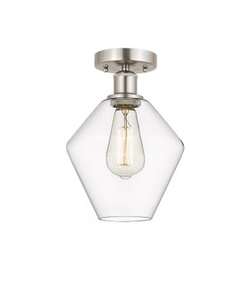 Cindyrella - 1 Light - 8 inch - Brushed Satin Nickel - Semi-Flush Mount (3442|616-1F-SN-G652-8)