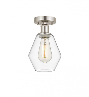 Cindyrella - 1 Light - 6 inch - Brushed Satin Nickel - Semi-Flush Mount (3442|616-1F-SN-G652-6)