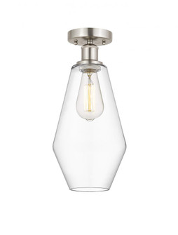Cindyrella - 1 Light - 7 inch - Brushed Satin Nickel - Semi-Flush Mount (3442|616-1F-SN-G652-7)