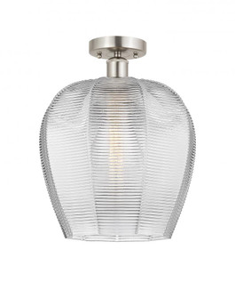 Norfolk - 1 Light - 12 inch - Brushed Satin Nickel - Semi-Flush Mount (3442|616-1F-SN-G462-12)