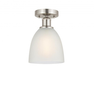 Castile - 1 Light - 6 inch - Brushed Satin Nickel - Semi-Flush Mount (3442|616-1F-SN-G381)