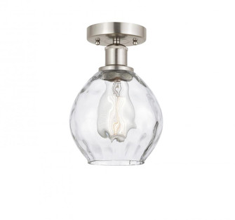 Waverly - 1 Light - 6 inch - Brushed Satin Nickel - Semi-Flush Mount (3442|616-1F-SN-G362)