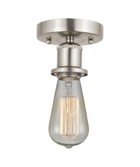 Bare Bulb - 1 Light - 2 inch - Brushed Satin Nickel - Semi-Flush Mount (3442|616-1F-SN)