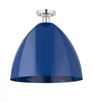 Plymouth - 1 Light - 16 inch - Polished Chrome - Semi-Flush Mount (3442|616-1F-PC-MBD-16-BL)