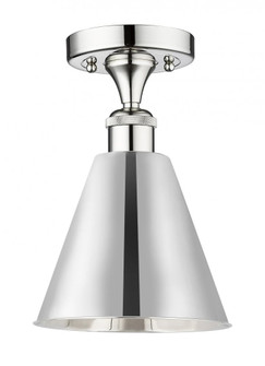 Berkshire - 1 Light - 8 inch - Polished Chrome - Semi-Flush Mount (3442|616-1F-PC-MBC-8-PC)