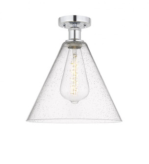 Berkshire - 1 Light - 12 inch - Polished Chrome - Semi-Flush Mount (3442|616-1F-PC-GBC-124)