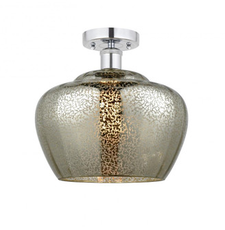 Fenton - 1 Light - 11 inch - Polished Chrome - Semi-Flush Mount (3442|616-1F-PC-G96-L)