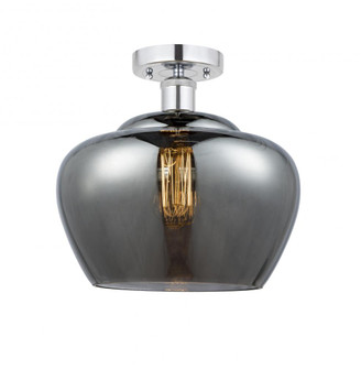 Fenton - 1 Light - 11 inch - Polished Chrome - Semi-Flush Mount (3442|616-1F-PC-G93-L)